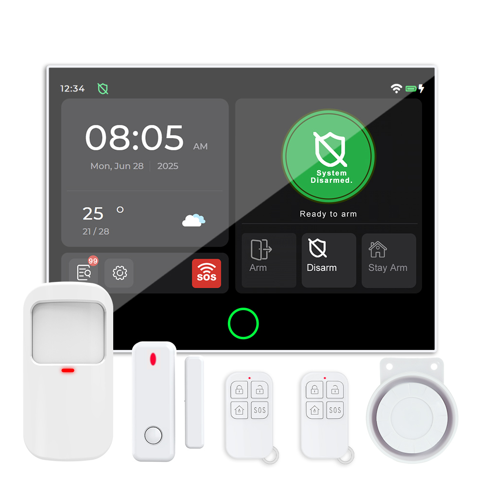 Motion Sensor Pir Wired - 新入荷 7インチタッチスクリーン 4G WiFiシステム ワイヤレス/有線ゾーン対応 ペット/人感センサー搭載