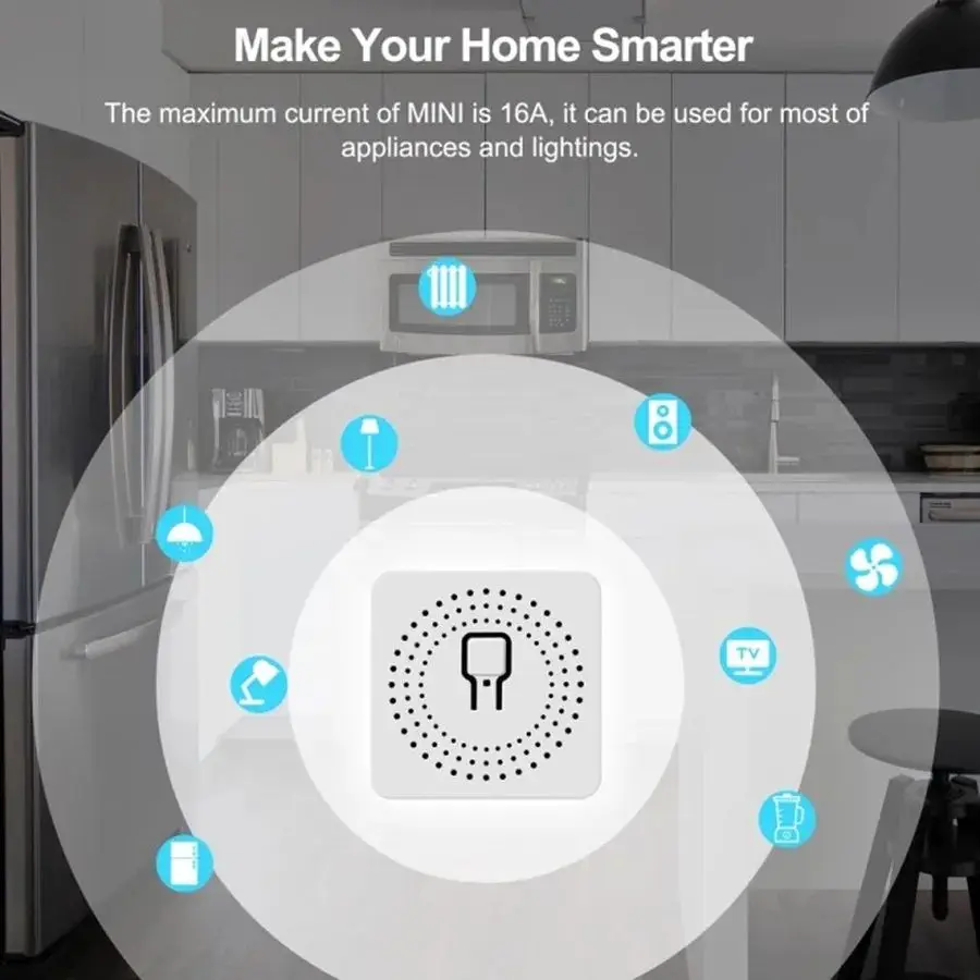RF433MHz 16A ミニスマートリレーレシーバースイッ - Home Automation Systems Diy のレビューと価格